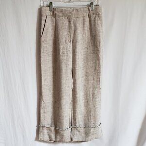 Michelle Farmer - Tan and Pink 100% Cotton Pants.  Size 2
